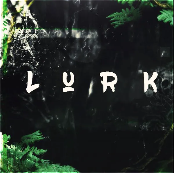 LurK brand mark on a dark fern-lit background.